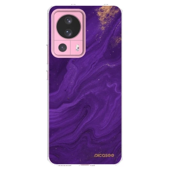 Picasee διαφανής θήκη σιλικόνης Xiaomi 13 Lite - Purple