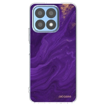 Picasee διαφανής θήκη σιλικόνης Honor X8a - Purple