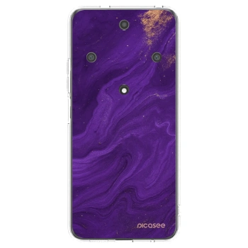 Picasee διαφανής θήκη σιλικόνης Honor Magic5 Lite 5G - Purple