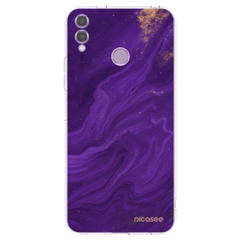 Picasee διαφανής θήκη σιλικόνης Honor 8X - Purple