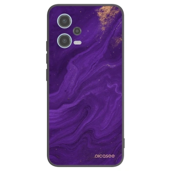 Picasee Μαύρη θήκη σιλικόνης για Xiaomi Redmi Note 12 5G - Purple