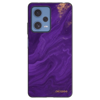 Picasee Μαύρη θήκη σιλικόνης για Xiaomi Redmi Note 12 Pro 5G - Purple