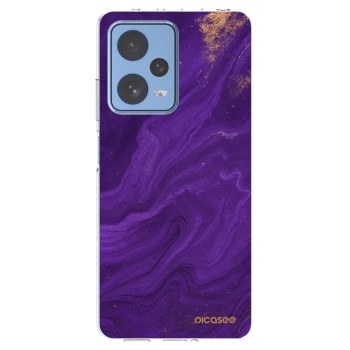 Picasee διαφανής θήκη σιλικόνης Xiaomi Redmi Note 12 Pro 5G - Purple