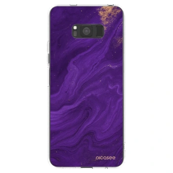 Picasee διαφανής θήκη σιλικόνης Samsung Galaxy S8 G950F - Purple