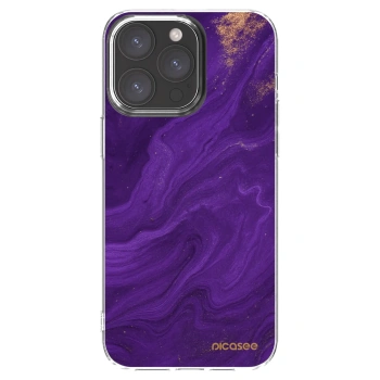 Picasee διαφανής θήκη σιλικόνης Apple iPhone 15 Pro Max - Purple