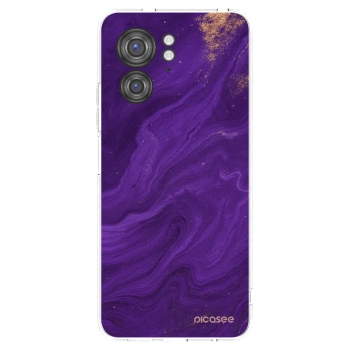 Picasee διαφανής θήκη σιλικόνης Motorola Edge 40 - Purple