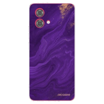 Picasee διαφανής θήκη σιλικόνης Motorola Moto G84 5G - Purple