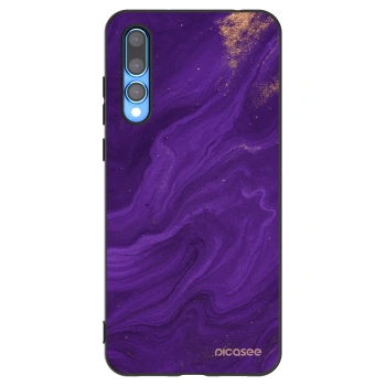 Picasee Μαύρη θήκη σιλικόνης για Huawei P20 Pro - Purple