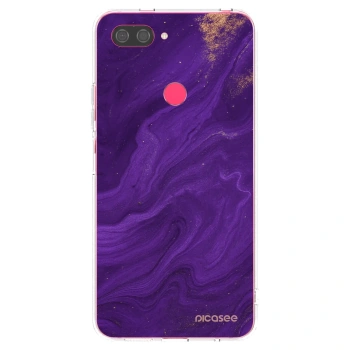 Picasee διαφανής θήκη σιλικόνης Xiaomi Mi 8 Lite - Purple