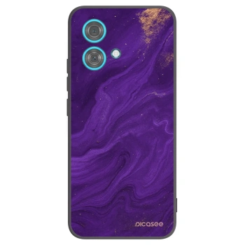 Picasee Μαύρη θήκη σιλικόνης για Motorola Edge 40 Neo - Purple