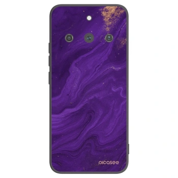 Picasee Μαύρη θήκη σιλικόνης για Realme 11 Pro+ - Purple