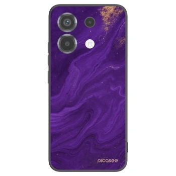 Picasee Μαύρη θήκη σιλικόνης για Xiaomi Poco X6 - Purple