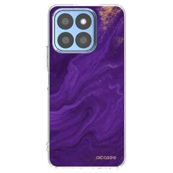 Picasee διαφανής θήκη σιλικόνης Honor X8b - Purple