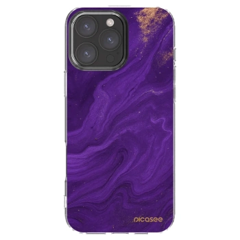 Picasee διαφανής θήκη σιλικόνης Apple iPhone 16 Pro Max - Purple