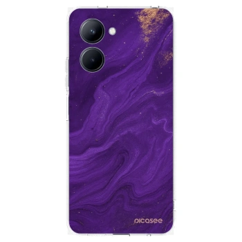 Picasee διαφανής θήκη σιλικόνης Realme C33 (2023) - Purple