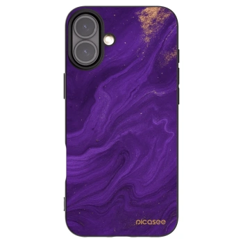 Picasee Μαύρη θήκη σιλικόνης για Apple iPhone 16 Plus - Purple