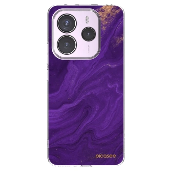 Picasee διαφανής θήκη σιλικόνης Xiaomi Redmi Note 14 5G - Purple