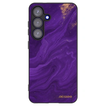 Picasee Μαύρη θήκη σιλικόνης για Samsung Galaxy S25 5G - Purple