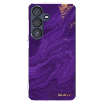 Picasee διαφανής θήκη σιλικόνης Samsung Galaxy S25 5G - Purple