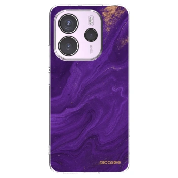 Picasee διαφανής θήκη σιλικόνης Xiaomi Redmi Note 14 4G - Purple