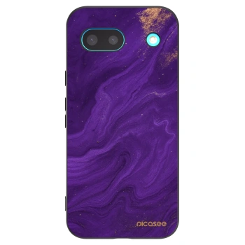 Picasee Μαύρη θήκη σιλικόνης για Google Pixel 8a - Purple