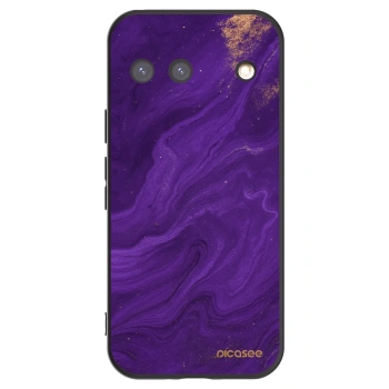 Picasee Μαύρη θήκη σιλικόνης για Google Pixel 9 - Purple