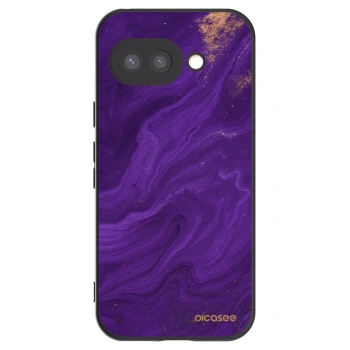 Picasee Μαύρη θήκη σιλικόνης για Google Pixel 9a - Purple