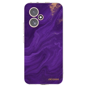 Picasee διαφανής θήκη σιλικόνης Honor 400 5G - Purple