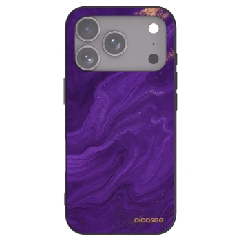 Picasee Μαύρη θήκη σιλικόνης για Apple iPhone 17 Pro - Purple