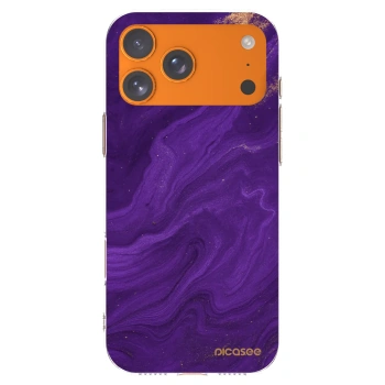 Picasee διαφανής θήκη σιλικόνης Apple iPhone 17 Pro Max - Purple