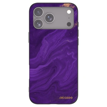 Picasee Μαύρη θήκη σιλικόνης για Apple iPhone 17 Pro Max - Purple