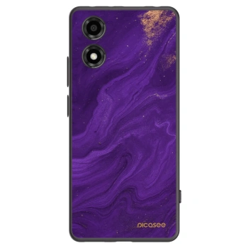 Picasee Μαύρη θήκη σιλικόνης για Motorola Moto E14 - Purple