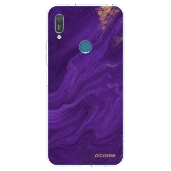Picasee διαφανής θήκη σιλικόνης Huawei Y6 2019 - Purple
