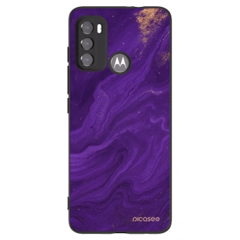 Picasee Μαύρη θήκη σιλικόνης για Motorola Edge 60 5G - Purple