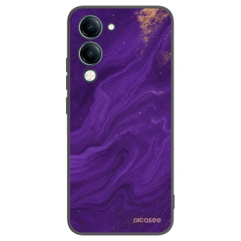 Picasee Μαύρη θήκη σιλικόνης για Vivo Y29s 5G - Purple