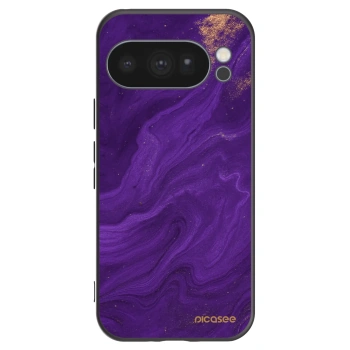 Picasee Μαύρη θήκη σιλικόνης για Google Pixel 10 Pro - Purple