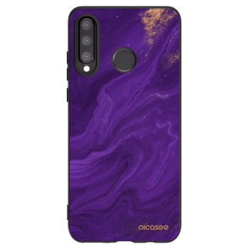 Picasee Μαύρη θήκη σιλικόνης για Huawei P30 Lite - Purple