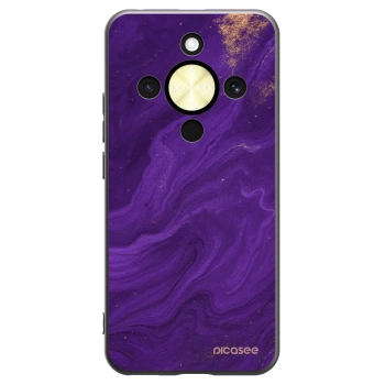 Picasee Μαύρη θήκη σιλικόνης για Honor Magic8 Lite 5G - Purple