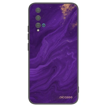 Picasee Μαύρη θήκη σιλικόνης για Huawei Nova 5T - Purple