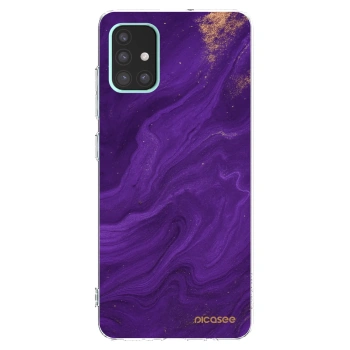Picasee διαφανής θήκη σιλικόνης Samsung Galaxy A51 A515F - Purple