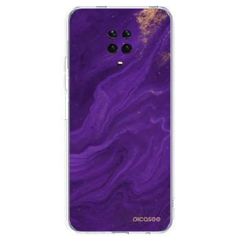 Picasee διαφανής θήκη σιλικόνης Xiaomi Redmi Note 9 Pro - Purple
