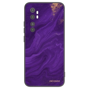 Picasee Μαύρη θήκη σιλικόνης για Xiaomi Mi Note 10 Lite - Purple