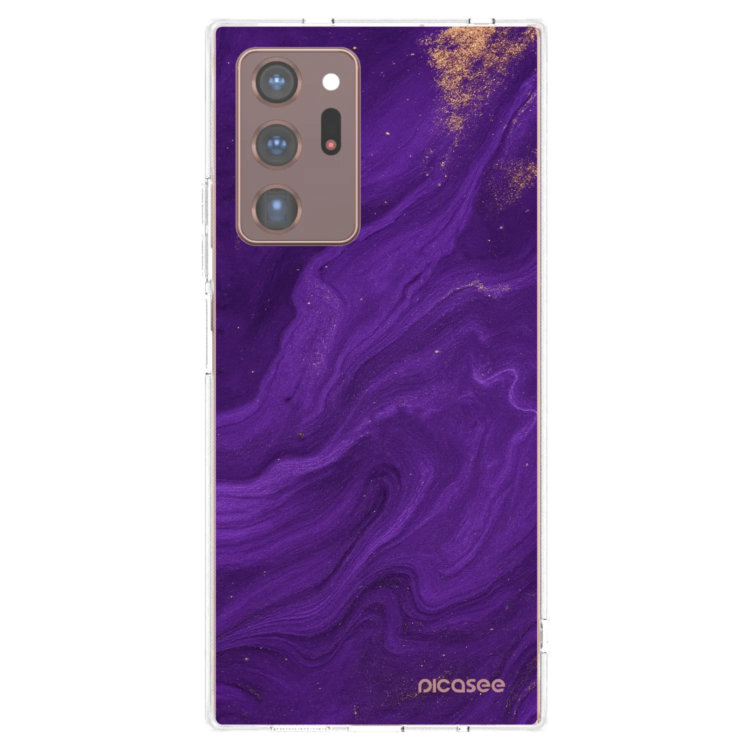 Picasee διαφανής θήκη σιλικόνης Samsung Galaxy Note 20 Ultra - Purple