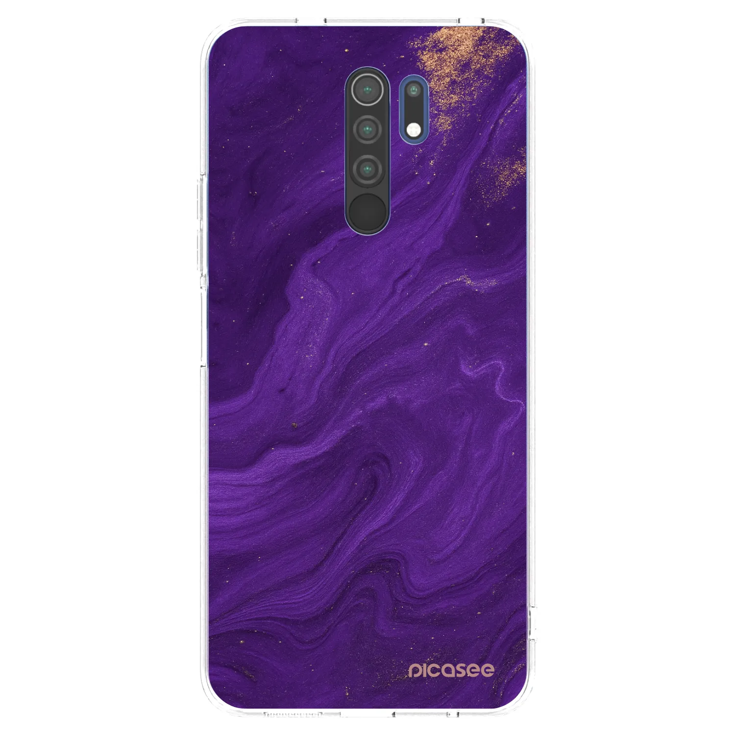 Picasee διαφανής θήκη σιλικόνης Xiaomi Redmi 9 - Purple