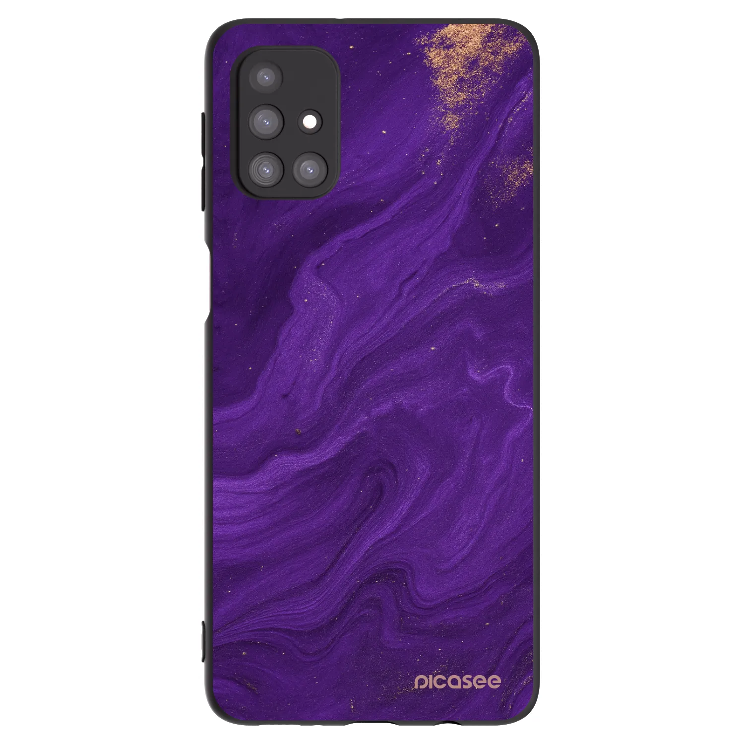 Picasee Μαύρη θήκη σιλικόνης για Samsung Galaxy M31s - Purple