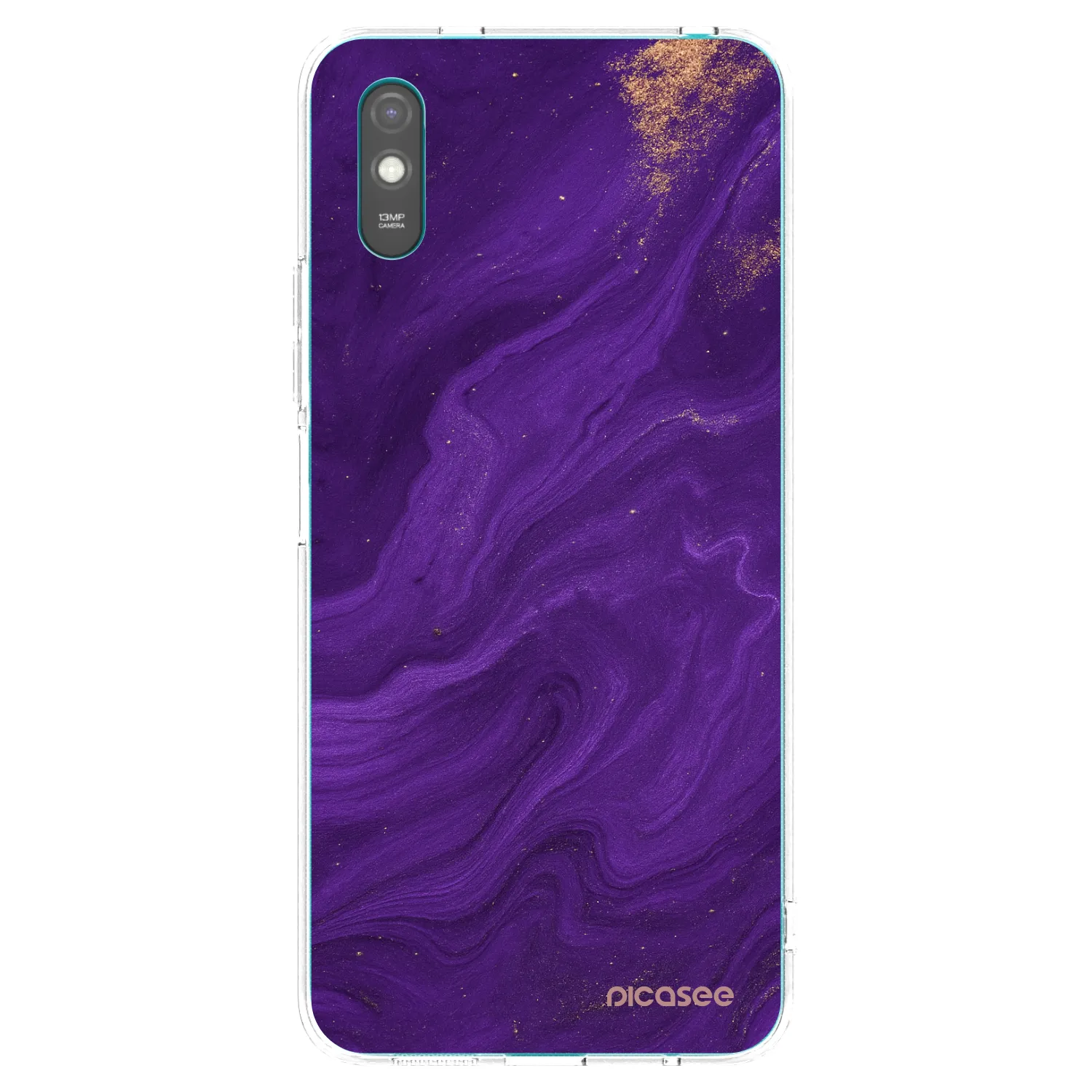 Picasee διαφανής θήκη σιλικόνης Xiaomi Redmi 9A - Purple