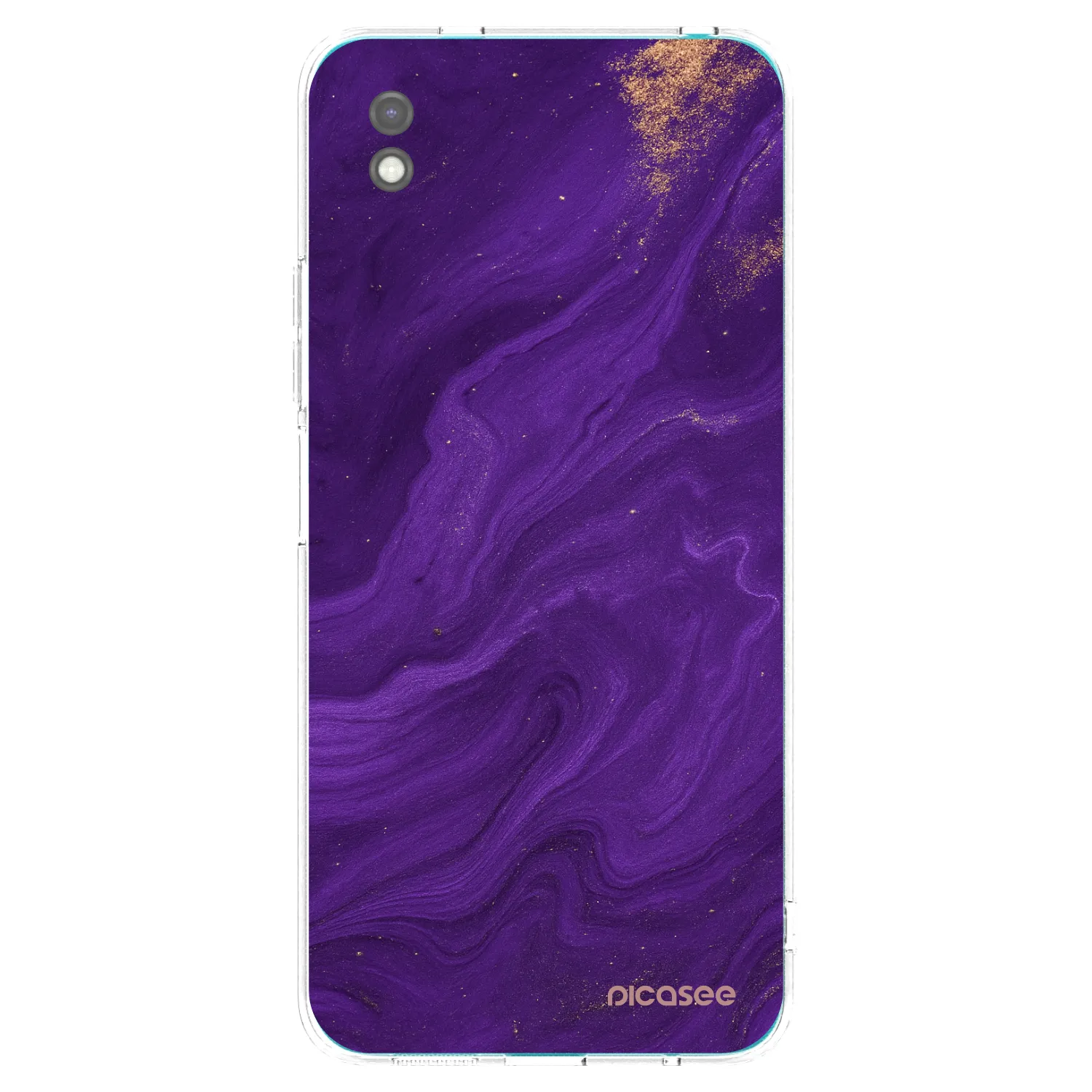 Picasee Μαύρη θήκη σιλικόνης για Xiaomi Redmi 9A - Purple