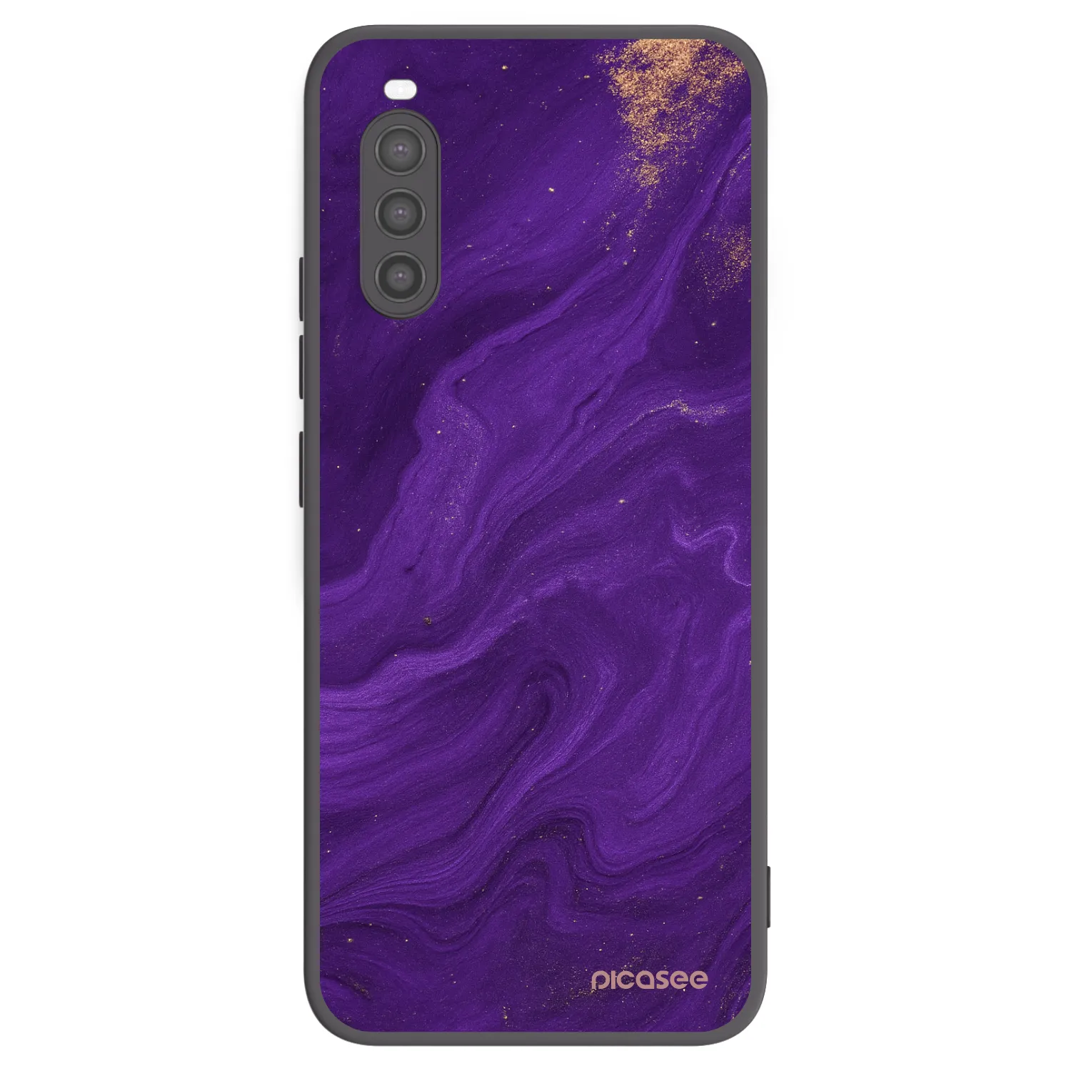 Picasee Μαύρη θήκη σιλικόνης για Sony Xperia 10 II - Purple