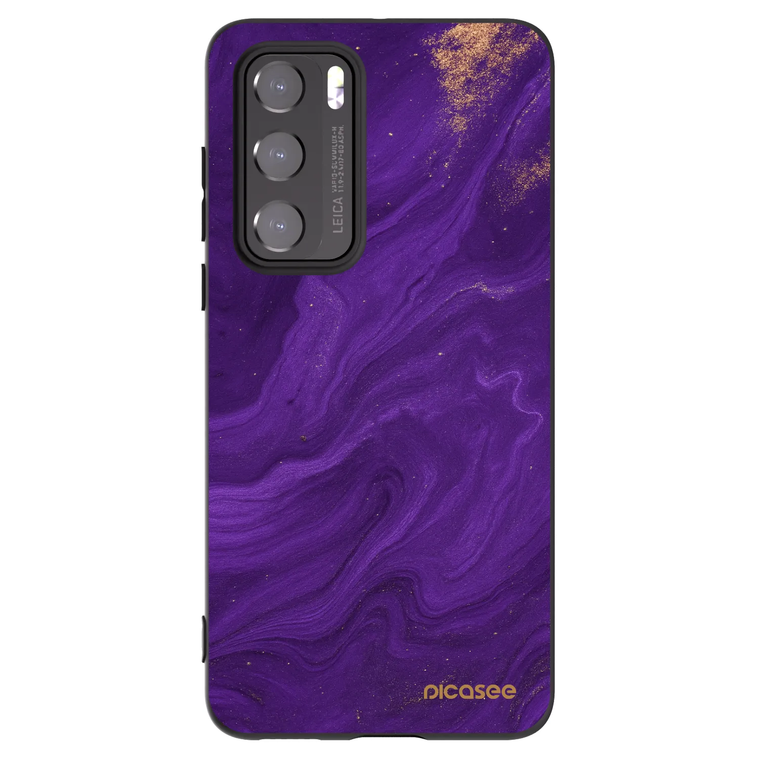Picasee Μαύρη θήκη σιλικόνης για Huawei P40 - Purple