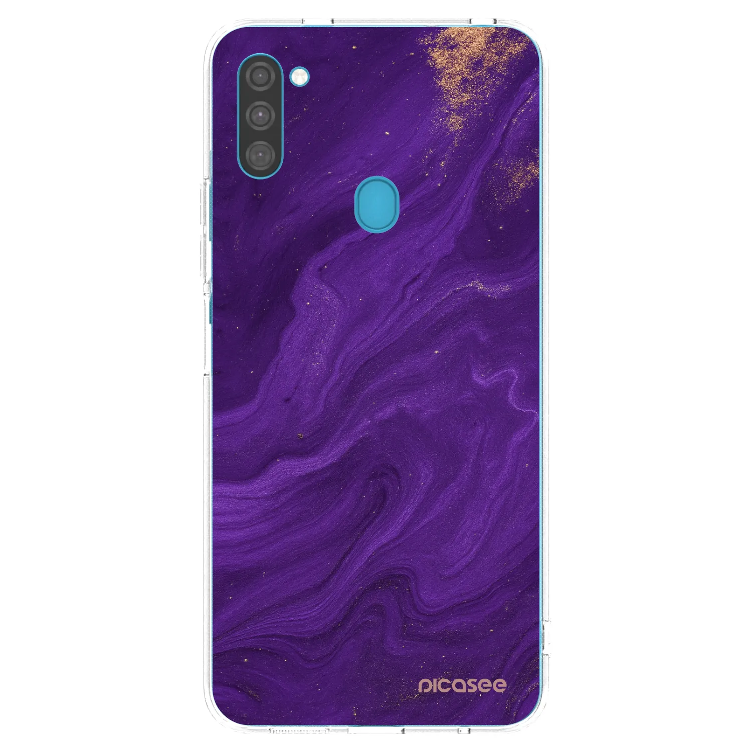 Picasee διαφανής θήκη σιλικόνης Samsung Galaxy M11 - Purple